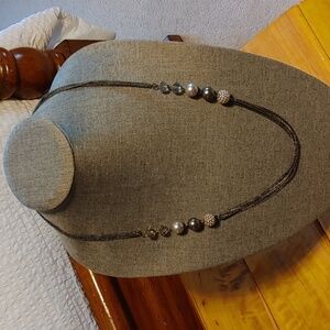 RMN Roman Company Signed Vintage Multi strand Beaded Necklace